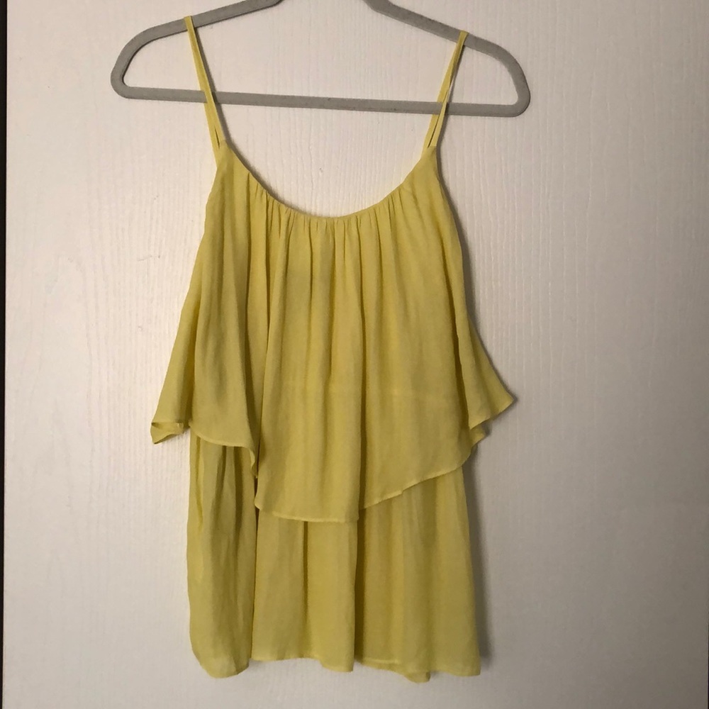 Neon yellow party tank - so flattering!!!